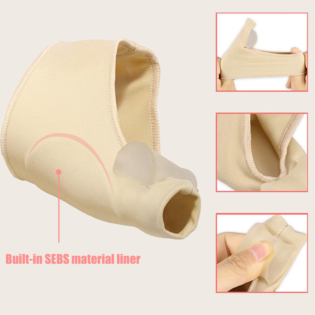 1pair Comfortable Soft Bunion Protector Toe Straightener Silicone Toe Separator Corrector Thumb hallux valgus Foot Brace Support