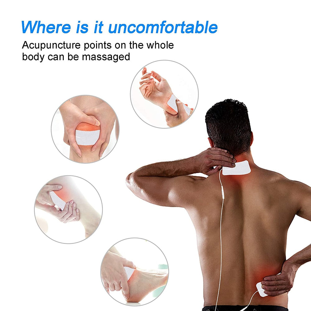 Electrode Pads EMS Compex Muscle Stimulator Acupuncture Patche Physiotherapy Tens Machines Conductive Gel Pulse Massage For Body