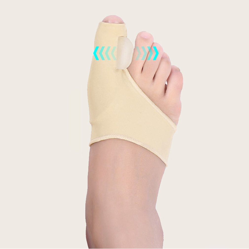 1pair Comfortable Soft Bunion Protector Toe Straightener Silicone Toe Separator Corrector Thumb hallux valgus Foot Brace Support