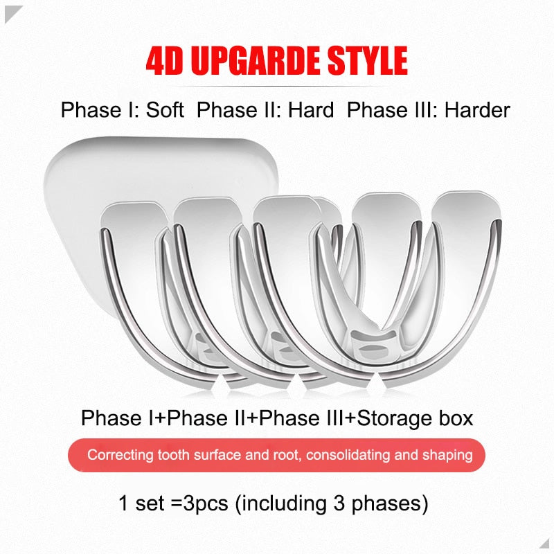 Orthodontic Braces Dental Braces Smile Teeth Alignment Trainer Instanted Silicone Teeth Retainer Mouth Guard Braces Tooth Tray