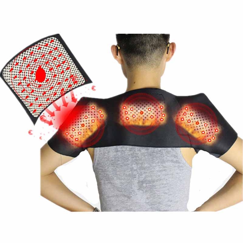 Tcare Tourmaline Self-heating Unisex Heat Therapy Pad Shoulder Protector Support BodyMuscle Pain Relief Health Care Heating Belt