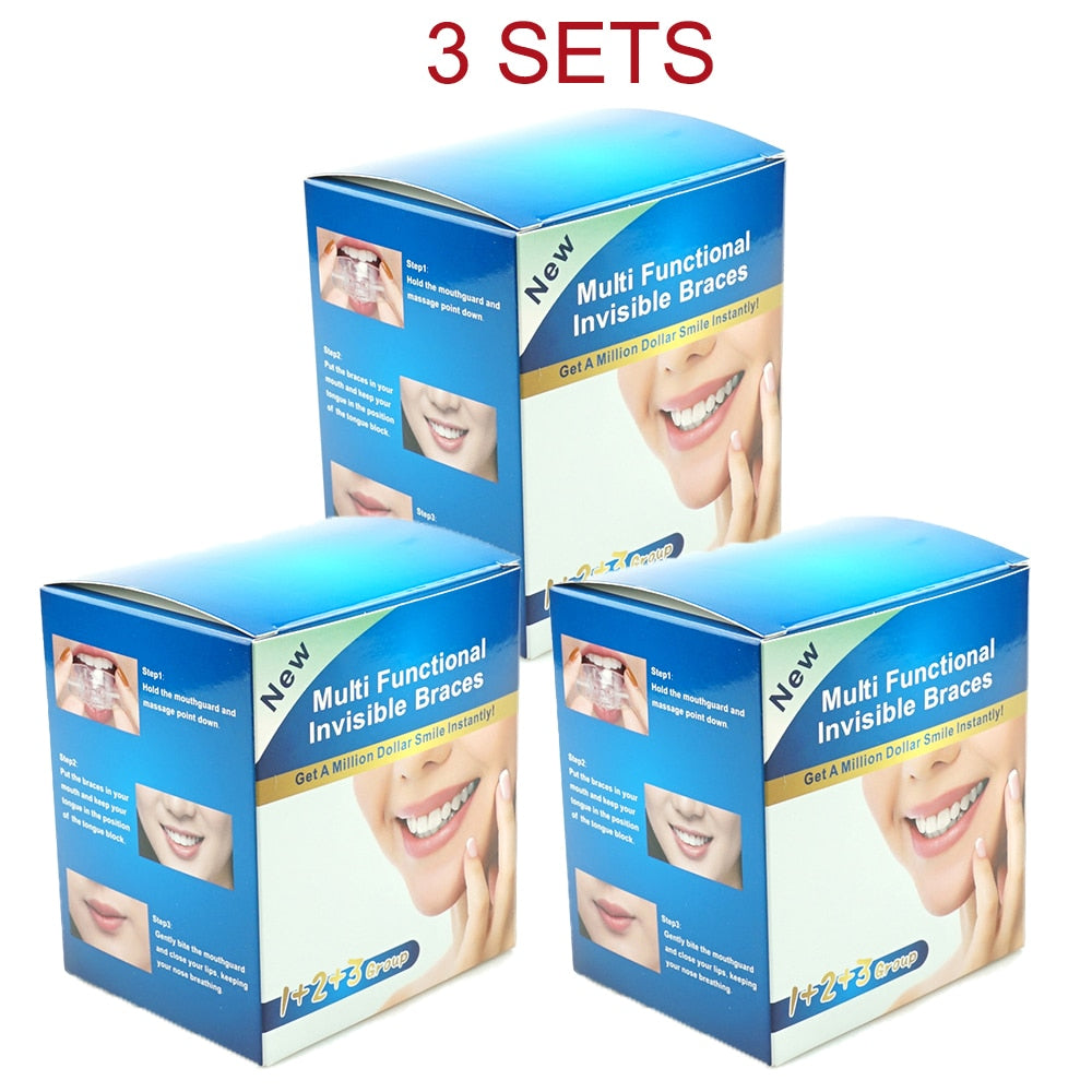 Orthodontic Braces Dental Braces Smile Teeth Alignment Trainer Instanted Silicone Teeth Retainer Mouth Guard Braces Tooth Tray